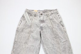 Deadstock Vtg 80s Levis SilverTab Mens 31x32 Whitewashed Pleated Denim Jeans USA - £133.23 GBP