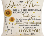 Mother&#39;s Day Gifts for Mom Her Women, To My Dear Mom Spring Sunflowers T... - £15.98 GBP