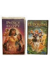 2 Kids DreamWorks VHS Road to El Dorado &amp; Prince of Egypt - $9.41