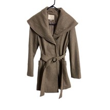 A New Day Womens Size 2 Shawl Collar Wool Blend Winter Coat Mid Length B... - $39.80