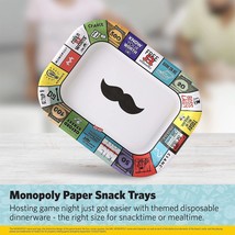 Glad Game Night Monopoly Disposable Paper Snack Trays | 10 count | Rectangle - £7.98 GBP