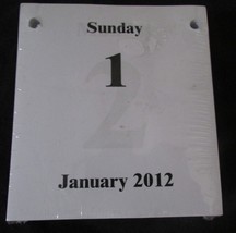 2012 Calendar Date Pad 4 3/4 X 4 1/4 inch Sealed Fits Most Coke Calendar... - $2.48