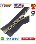 Durable 10 Inch Antique Brass Y-Teeth Metal Zipper for Seamless Sewing - $26.56 CAD