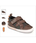 Robeez ro + me Baby Boys Dinosaur Brown Casual Shoes Sz 0/6 mos NEW in Box - £10.18 GBP
