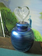 EICKHOLT Studio Glass 1984 Signed VASE/Perfume Bottle NO Orig Stopper - $2,581.28 MXN