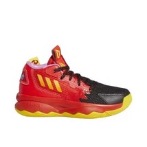 Adidas Dame 8 Basketball Shoes Red  Black Kids&#39; Size 3 New - £40.42 GBP