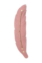 New Pink Faux Leather Beaded Wrap Metal Bracelet - £13.51 GBP