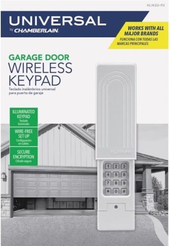 Chamberlain Universal Wireless Keypad Garage Opener KLIK2U-P2 - £29.46 GBP
