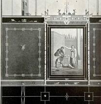 1927 Wall Decoration 3rd Pompeian Style Antique Art Print Ephemera DWM7C - $7.00 CAD