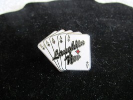 White/Black Mafco King &amp; 4 Aces Laughlin Hat Tac/Lapel Pin, Fashion Accessory - $7.95