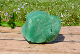 Natural Green Aventurine Raw Rough Stone 269g Energy Healing Heart Chakra - £17.58 GBP