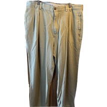 Tommy Bahama Relax Mens Size 36x27 Beige Silk Straight Cuffed Chino Pant... - $24.75