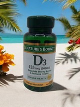 Nature&#39;s Bounty Vitamin D3 125mcg 5000IU - 150 Softgels Exp 9/2025 - £10.63 GBP