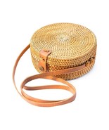 Woven Rattan Bag Square Round Straw Bamboo Bag New Fashion Handbag  Bag ... - £103.74 GBP
