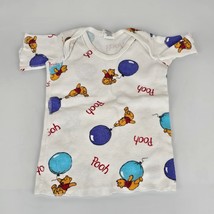 Vintage 90s Winnie the Pooh Purple Blue Balloon Baby Lap Shoulder Shirt ... - $23.75