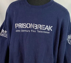 Vintage Prison Break Promo Sweatshirt Embroidered Crewneck Fox Chicago Navy 3XL - £119.89 GBP