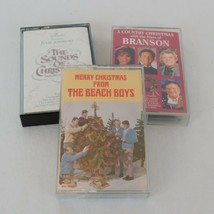 Lot of 3 Christmas Cassettes Beach Boys Julie Andrews Branson Country Hallmark - £9.29 GBP