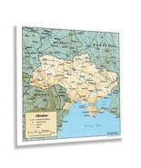 1993 Ukraine Eastern Europe Map Poster Print Wall Art - $37.99+