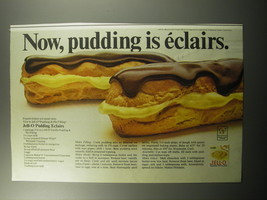 1968 Jell-O Pudding Ad - Now, pudding is eclairs - $18.49