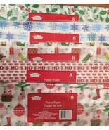 Printed Christmas Tissue Paper, 40-Sheet Packs-5 styles (styles may vary... - $11.87