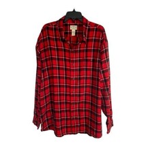 Blue Mountain Mens Shirt Size 2XL Tall Button Down Red Flannel Plaid Lon... - £19.57 GBP