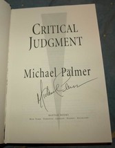 Critical Judgement by Michael Palmer Signed (1996, Hardcover) - £26.30 GBP