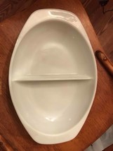Pyrex Divided Serving Dish 1063 1.5 Qt. Vintage Bakeware  - $15.68