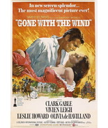 GONE WITH THE WIND POSTER 27X40 IN RHETT &amp; SCARLETT 69X101 CM MOVIE - £31.55 GBP