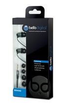 Bell&#39;O Digital BDH440 Precision Bass-Ear Earbud Stye Headphone, Chrome/Matte Bla - £13.81 GBP