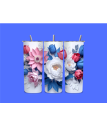 Floral Tumbler Wrap Clip Art 100 PNG Digital Download Bundle VOL 1 - $2.99