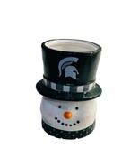 Christmas Snowman Candle Holder Michigan State 6” Licensed Item. - €34,05 EUR