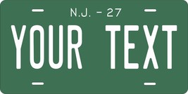 New Jersey 1927 License Plate Personalized Custom Car Bike Motorcycle Moped key - $10.99+