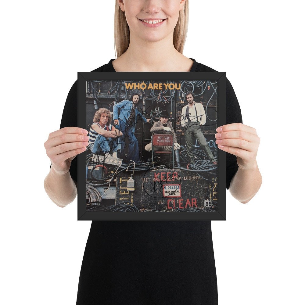 The Who FRAMED Who Are You REPRINT Signed Album REPRINT - $79.00