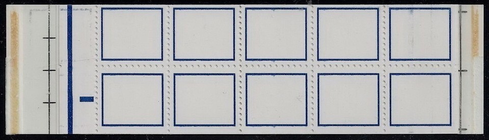 TDB41 Test/Dummy Complete Booklet 4-(TDP14(a) Panes of 10 &quot;Blue Rectangl... - $449.99