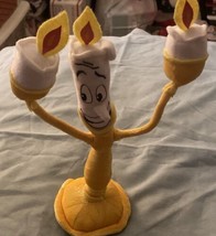 Disney Beauty & The Beast Lumiere Candlestick Plush 10” H 5” W Yellow - $7.60