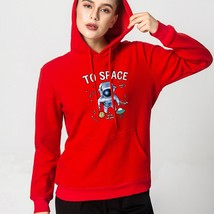 Womens Clothing Hoodie 2021 Womens Trauit ry Sky Astronaut Printed Shirt Hooded  - £55.37 GBP