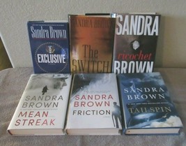 Lot of 6 Sandra Brown Hardback Books, Exclusive, The Switch, Ricochet, Mean... - £20.93 GBP