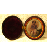 Victorian Carved Mourning Daguerreotype Photograph Young Girl in Dress O... - $338.21 CAD