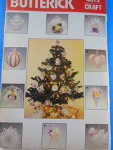 Butterick 4075 Craft VICTORIAN CHRISTMAS Lace Ornaments Dove Angel Heart... - $3.46