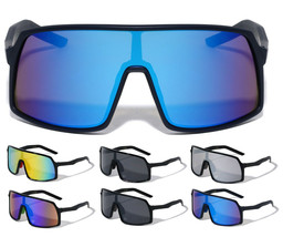 OVERSIZED FUTURISTIC SHIELD WRAP AROUND SUNGLASSES SPORT OUTDOOR BEACH R... - $194.29 MXN+