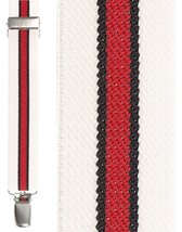 &quot;White Red White Winston&quot; Suspenders - £23.92 GBP