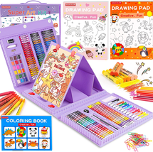 283 Pieces Drawing Set Art Kits with Trifold Easel - £28.11 GBP