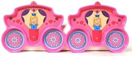 2 Count UrbanTrend KidsFunWares Pink Princess Carriage Shape Plate - £15.97 GBP