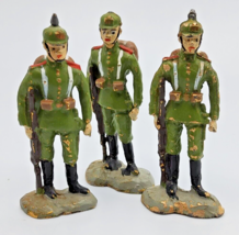 WWI  Germanlead soldier, vintage toy figures set of 3 ~ Rare and scarce - £31.02 GBP