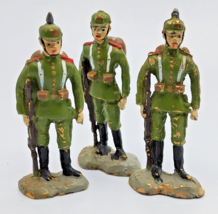 WWI  Germanlead soldier, vintage toy figures set of 3 ~ Rare and scarce - $39.59