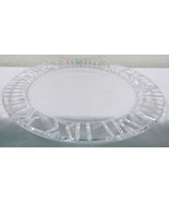 Rare Tiffany &amp; Co Atlas Crystal Platter 13&quot; Round Roman Numerals with Box - $226.71