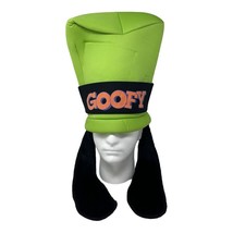 Goofy Hat Disney Parks Green Tall Adult Authentic Fuzzy Ears Costume Vintage - £17.32 GBP