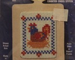 Vintage Stitch N Frame Counted Cross Stitch Kit Rooster NIP Unopened Sea... - $10.88
