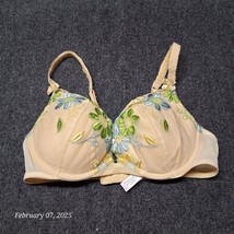 Victoria Secret Bra women Size 34 C Yellow Colorful Floral Lace Underwir... - $17.57