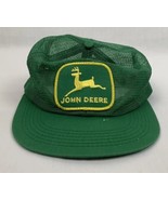 Vintage John Deere Tractors K Products Mesh Snapback Trucker Cap Green - £39.90 GBP